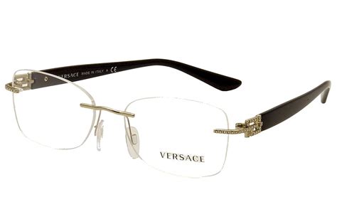 versace eye frames 2015|Versace rimless eyeglasses for women.